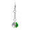 Four Leaf Clover Keychain Crystal Ball Pendant 1pc 1