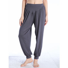 Women's Casual Yoga Pants Loose Fit Wide Leg Black Gray