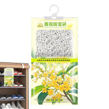 100g Hanging Dehumidifier Bag with Osmanthus Scent, Moisture Absorber for Closet, Bathroom and Shoes