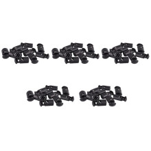 Diameter 8 mm Hole, Cord Cord Stopper Laces Snap Hook, Black, 50 Pcs