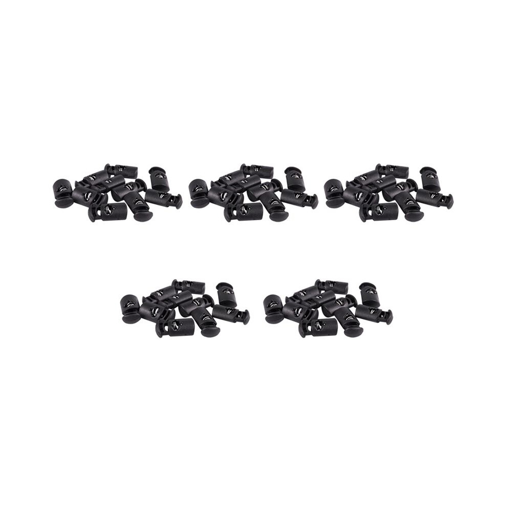 Diameter 8 Mm Hole, Cord Cord Stopper Laces Snap Hook, Black, 50 Pcs 6031337403176