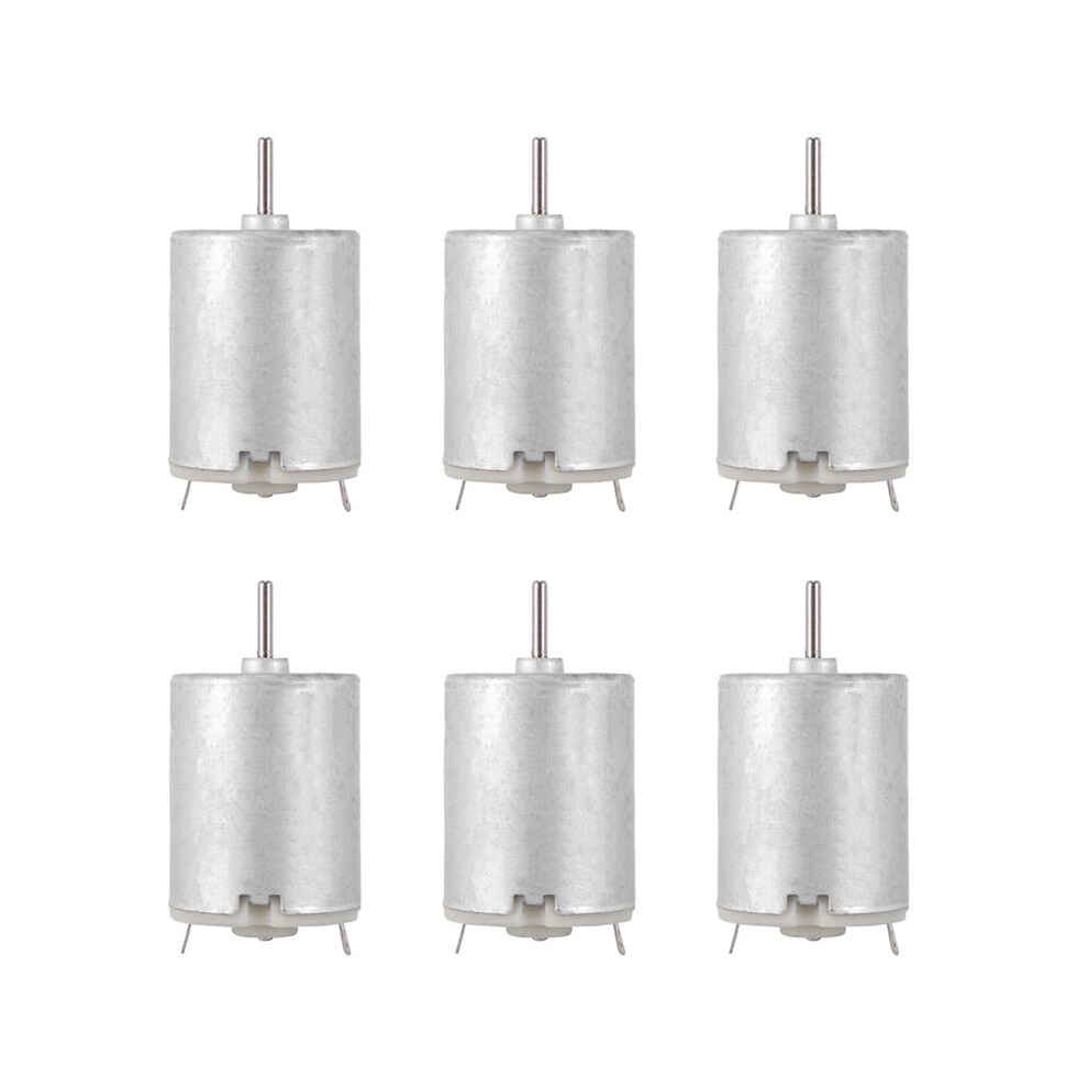 6X 8000Rpm 9V 68Ma High Torque Magnetic Cylindrical Motor Silver 6032248256257