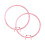 2Pcs Mulfunctional Stitching Embroidery Hoops Adjustable-Pink 1