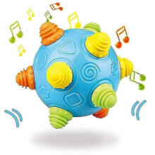 Baby Music Shake Dancing Ball Toy, Bpa Free Bouncing Sensory Developmental Ball For Boys And Girls