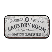 Durable Laundry Area Rug, Non-Slip Entrance Mat for Kitchen, Bathroom, Hallway – Fuzzy Bedroom Rug Compatible with All Floors