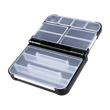 Fishing Tackle Box Fishing Box Containers Case Organizer Portable Fishing Storage Box for Freshwater Saltwater Hooks 13cmx10.5cmx4.2cm