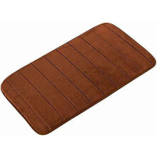 Bathroom mat Anti slip memory foam bathroom mat, microfiber (coffee, 50x80cm)-