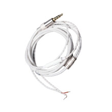 Aux to Speaker Cable Core Earphone Wire Tough Earphone Wire 120*0.5cm White