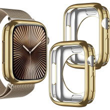 Husă de protecție ultra-subțire din TPU XiHAMA, pachet de 2, compatibilă cu seria Apple Watch și protecție pentru ceas Ultra, rezistentă la