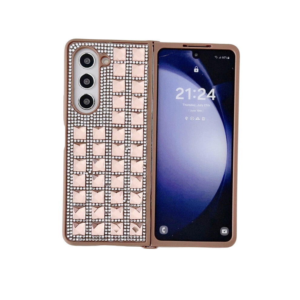 Bling Crystal Glitter Diamond Case For Samsung Galaxy Z Fold 6 Â Sparkle Rhinestone, Anti-Scratch & Shockproof, Gold 9479868129719
