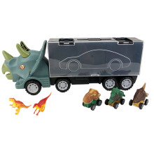 Dinosaur Truck Speelgoed voor Kinderen van 3-5 jaar, Vrachtwagen met 3 Dinofiguren & 2 Dinosaurussen – Speelset voor Jongens & Meisjes, Cadeautje