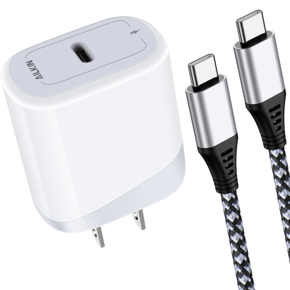20W Usb-C Wall Charger Block With 6Ft Usb-C Cable, Pd Fast Charging, Compatible With Usb-C Devices 9028731252247