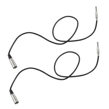 2X XLR 3 Pin Plug to 6.35mm 1/4 Inch Male Mono Jack Plug Cable 1Meter(Approx3.3 Feet)