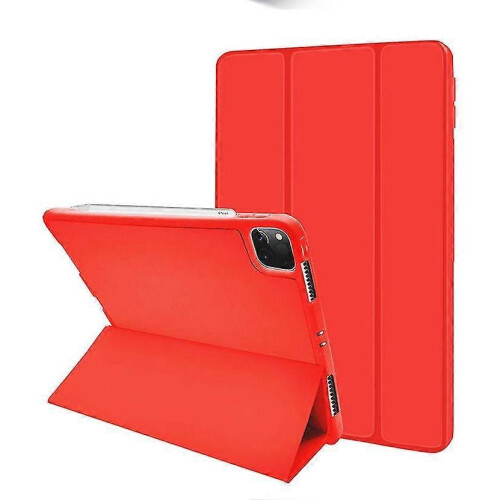 (RED) Protective Case For iPad Pro 12.9inch Case With Pencil Holder