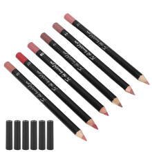 6er wasserfester matten Lipliner-Set 6g langanhaltende, pigmentierte Kosmetik