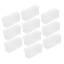 10 Pack Solid Desk Pen Holder Set, SpaceSaving Pen Organizer for Office, Makeup and Crafts