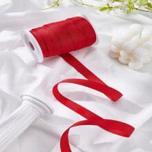 25 Yards High Dense Polyester Grosgrain Ribbons with Plastic Empty Spools Red 5/8 inch(15.9mm) about 25 Yards(22.8m)/set