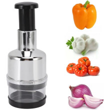 Stainless Steel Manual Food Chopper for Onion, Garlic, Vegetables, Fruits & Nuts – Compatible with KitchenAid Stand Mixers