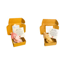 Handmade Mini Plush Bear Gift Box Set (1/2/3/4 pcs) with Inspirational Card – Compatible with Christmas & Valentine’s Day, Motivational Gifts for