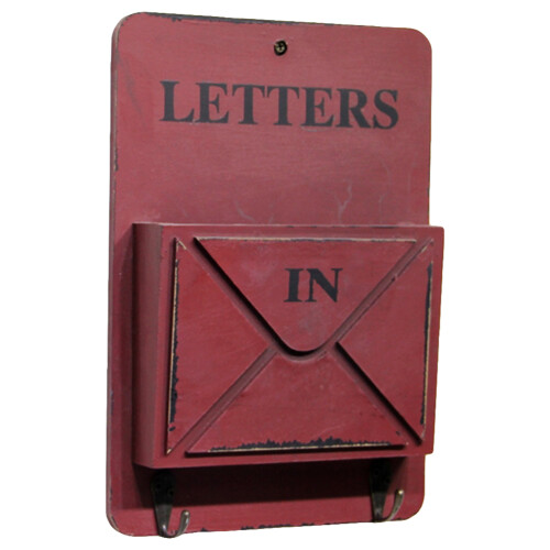 Porta-Chaves E Porta-Correspondência De Madeira Para Parede 2
