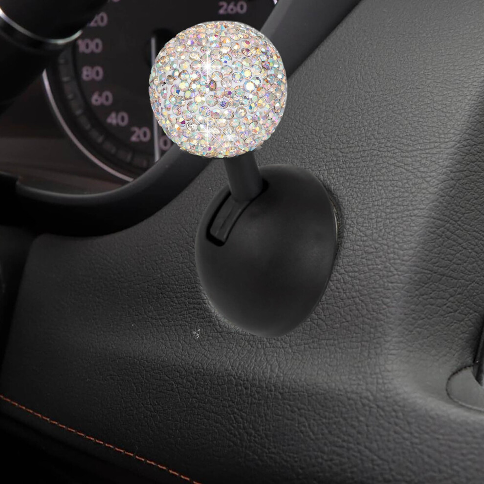Push Start Button, Ignition Switch Cover, Decorative Car Button Rocker Lever With Rhinestones, Easy Install, 1-Pack 9479868405066