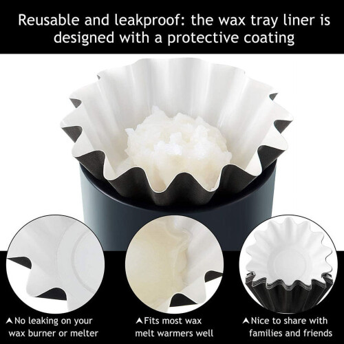 OUNONA scented wax melt liners leakproof 50 pcs