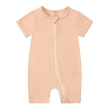 Toddler Baby Girls Boys Rompers Pajamas Zipper Short Sleeve Sleeper Jumpsuit Onesie Breathable 6-12M
