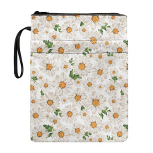 1 pc Student Gift Bag Book Covers with Pocket Washable Polyester Fabric Bible Carrying Case for Books Lovers Religious Items Classmate 8.66 x 11.42