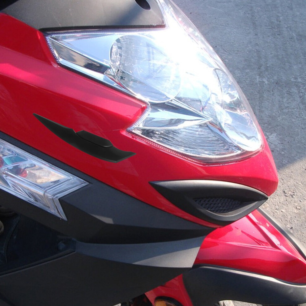 Spoiler Wing For Motorcycle Motorbike Winglet Black 9028731187488