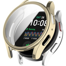 Kompatibel mit Samsung Galaxy Watch7 44 mm/40 mm: Displayschutzfolie & weiche TPU-Schutzhülle – Kratzfester Rundumschutz