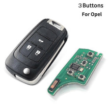 2/3/4/5 Button Car Remote Key DIY compatible OPEL/VAUXHALL Astra J Corsa E Insignia Zafira C 2009-2016 315/433MHz ID46 Chip