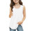 Girls Summer Tank Top Crew Neck Sleeveless Solid 3-13 Years 1