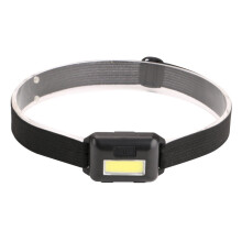 3-Mode LED Headlamp with AAA Batteries, Lightweight Camping Headlight Torch