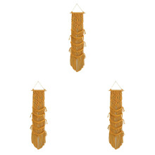 Macrame Cap Holder – Boho Hand-Woven Over-Door Hat Rack, Wall-Mounted Cap Organizer for Home Decoration & Storage