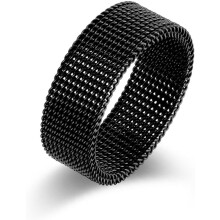 Láncpáncél Fidget Ring 8mm Titán Acél Uniszex