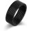 Ring med ringbrynje, 8 mm titanstål, unisex 1