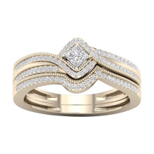 Diamaint Lán Lonrach Óir Moissanite Bainise Bridal Síoraí Galánta