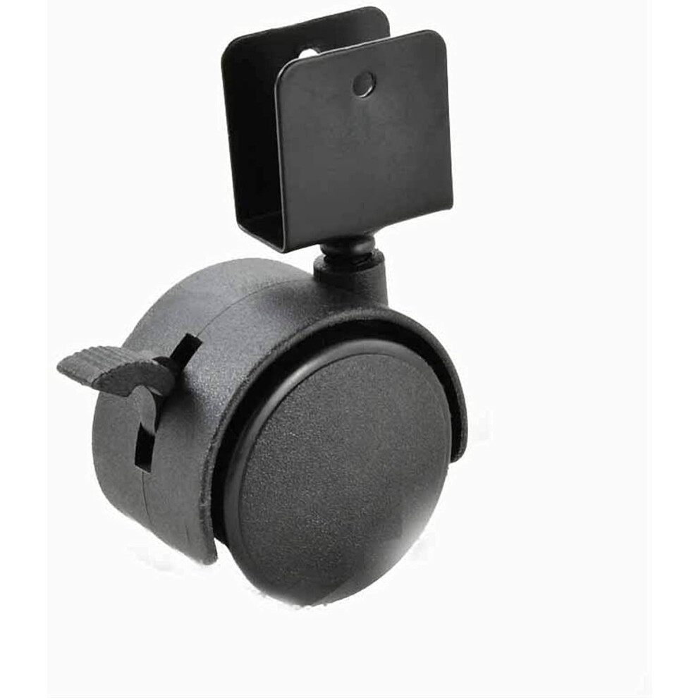 Gamvdout Plate Casters 5Pcs/Set 44 Mm Replacement Swivel Casters Furniture Office Chair Baby Crib Sofa Brake Plastic Rolling Roller Wheels Caster 9365509241769