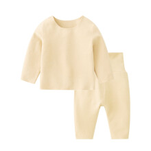 Baby Termotrøjsæt, småbørn ensfarvet, varm, langærmet, toppe og bukser, hjemmetøjssæt, todelt, 18-24 måneder