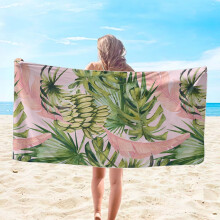 Paasdecoratie strandhanddoeken – 76 x 152 cm microvezel, zandbestendig, lichtgewicht, kleurrijk, multifunctionele handdoek voor op reis, bij het