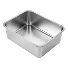 Easy to Clean Stainless Steel Litter Box Cats Smooth Surfaces-M
