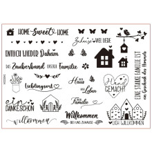 Decoratieve sticker, waterwrijfsticker, watertransfersticker voor glaswerk, houten meubels