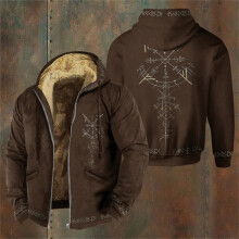 Jackor för män Hoodie Stor och lång vinterjacka Herr Kraftig varm trucker Hoodies Kappa