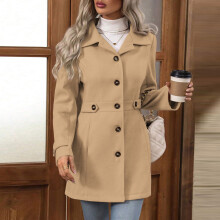 Damen-Cardigans mit Taschen für den Herbst, trendiger Strickblazer mit Knöpfen, elegante und lässige Jacke mit offener Vorderseite