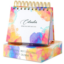 2025 Desk Calendar,Inspirational Quotes Mini Calendar,2PCS, for Home School and Office