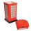 Red Telephone Box Ceramic Biscuit Jar 2