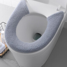 Toiletmat met knoopsluiting, dikke wintermat voor huishoudelijk gebruik, universele ringmat, toiletkussen