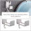 2Pcs Drill-Free Washbasin Hanger Wall Storage Rack With Sundries Hook 8