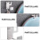 2Pcs Drill-Free Washbasin Hanger Wall Storage Rack With Sundries Hook 11