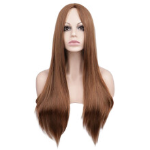 Long Straight Synthetic Hair Wig for Adult, Ideal for Halloween Theme Parties and Festive Celebrations